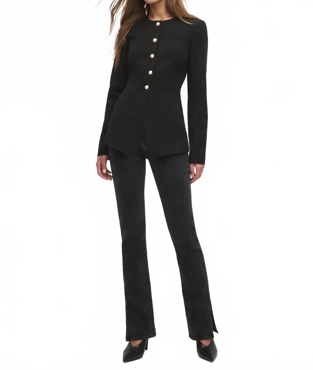 NEW FAVORITE DAUGHTER long sleeve clocking blazer in black
